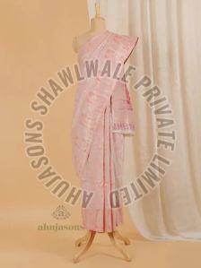 Printed Sku AS01843484 Silk Saree, Color : Pink Party Wear, Technics : Machine Made