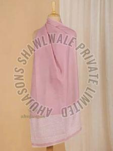 Plain Wool Sku AS01843714 Cashmere Stole, Color : Pink Formal Wear, Technics : Handloom