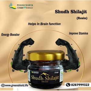 pranacharya greenshield Shilajit, Color : Black 100%, Packaging Type : Bottle, Box