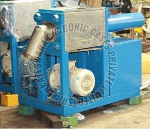 Automatic Diesel Stainless Steel Dry Ice Pelletizer Machine, Color : Grey