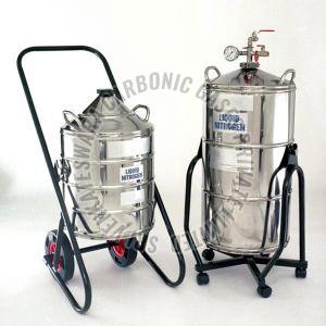 Stainless Steel Liquid Nitrogen Container, Grade Standard : Food Grade, Industrial Grade