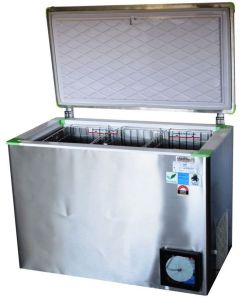 Automatic Electric Solar DC Freezer, Color : Blue, White