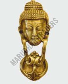 Polished Brass Buddha Door Knocker, Color : Golden