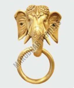 Polished Brass Elephant Door Knocker, Color : Golden