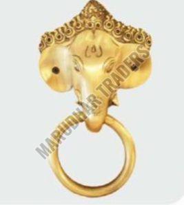 Polished Brass Ganesha Door Knocker, Color : Golden