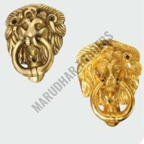 Polished Brass King Door Knocker, Color : Golden