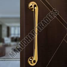 Polished Metal Gold CP Door Handles, Color : Golden Standard