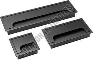 Polished Table Cable Manager, Color : Black