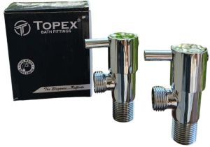 Topex Polished Stainless Steel Angle Cock For Kitchen