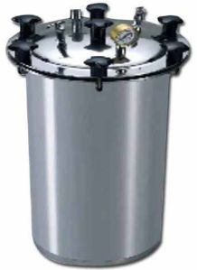 Polished Stainless Steel Double Drum Autoclave, Color : Silver For Laboratory Use