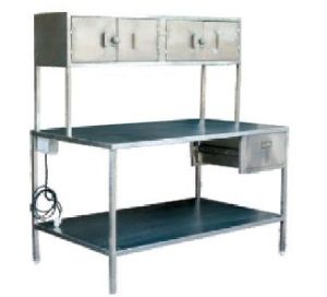 Plain Polished Stainless Steel Packing Table, Color : Grey