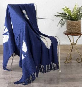 Printed Cotton Knitted Throw