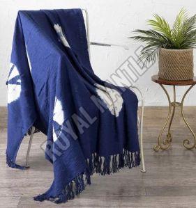 Printed Cotton Knitted Throw Standard For Sofa, Bed