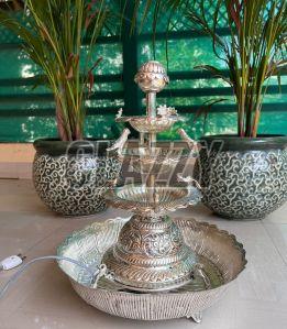 German Silver Fountain For Indoor