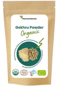 Organic Gokhru Powder, Packaging Type : Bag, Packaging Size : 25 Kg For Foof Grade