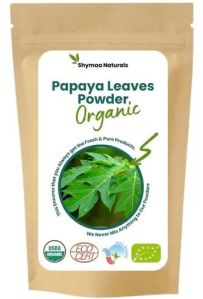 Organic Papaya Leaves Powder, Color : Green, Packaging Type : Bag