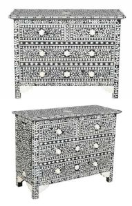 Floral Design Drawer Chest