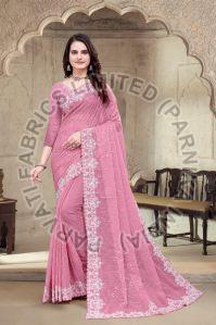 Ladies Party Wear Crepe Silk Saree