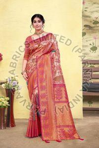 Women Viscose Silk Saree -8