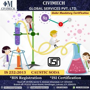 BIS Registration / ISI Mark Certification of Caustic Soda