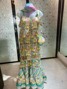 Ladies Fancy Multicolour Sharara Suit