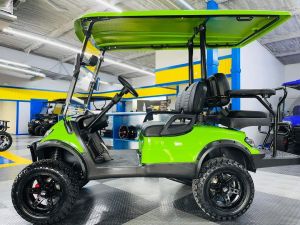 4 Seater Electric Golf Carts with folded back seat
