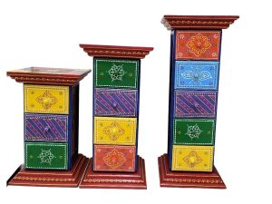 Rajasthani Wooden Chest Drawers