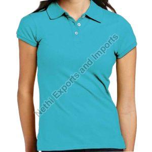 Ladies Polo Neck T-Shirts