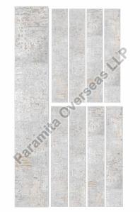 EDA Silver Wooden Strip Ceramic Tiles