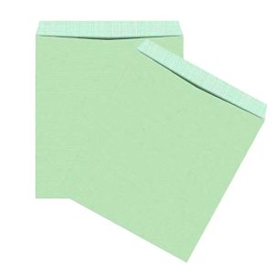 Green Plain Cloth Lined Envelope