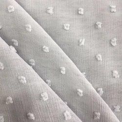Greige Chevron Dobby Cotton Fabric