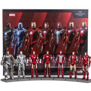 7 Pcs Iron Man Base Version Action Figure Set