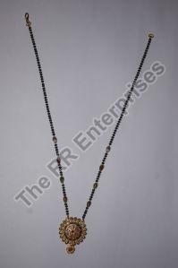 Brass Multicolor Bead Mangalsutra with Pendant