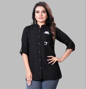 Ladies Black Casual Shirt