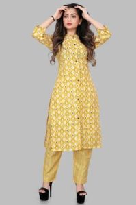 Ladies Casual Kurti Pant Set