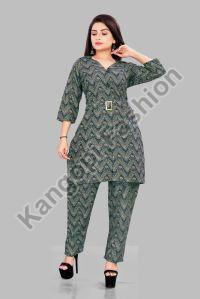 Ladies Fancy Printed Cotton Co Ord Set