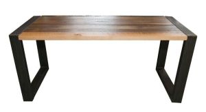 Mango Wood Dining Table with Iron Legs