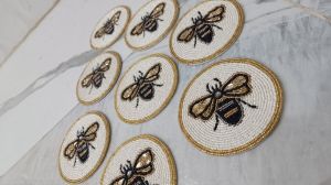 Beaded Coasters Of Bugs