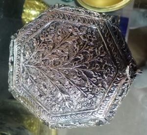 German silver Brass Handicraft Box
