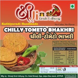 Chilly Tomato Bhakhri