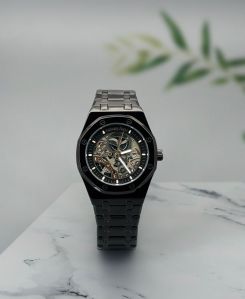 audemars piguet black edition royal oak collection wrist watch