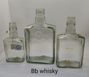 BB  Glass Liquor Bottle