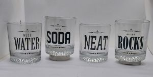 Printed Whiskey Glass
