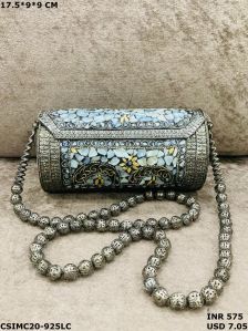 metal unique purse