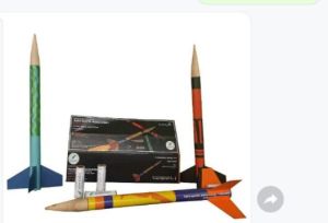 Flying Model Rocket kit with A class Rocket motors
