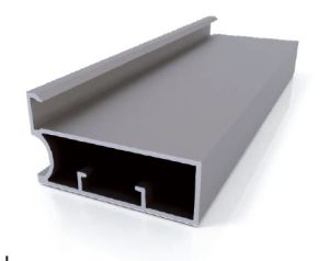 Sliver Helicon Aluminum 80A Shutter Profile, For Building Use, Length : 3000 Mm