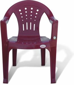 Maxima Red Durable Plastic Chair