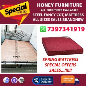 steel fancy cot bed mattress