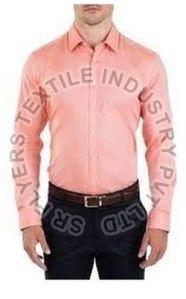 Mens Pink Casual Slim Fit Shirt
