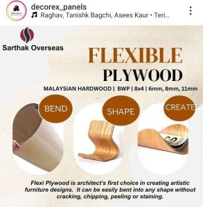 Flexible plywood